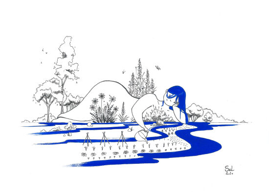Jardin - dessin personnel