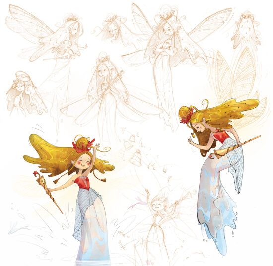 La fée du lac - character design