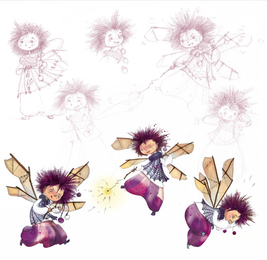La marraine la fée - character design