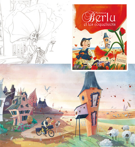 Album jeunesse "Mr Berlu et les coquelicots"